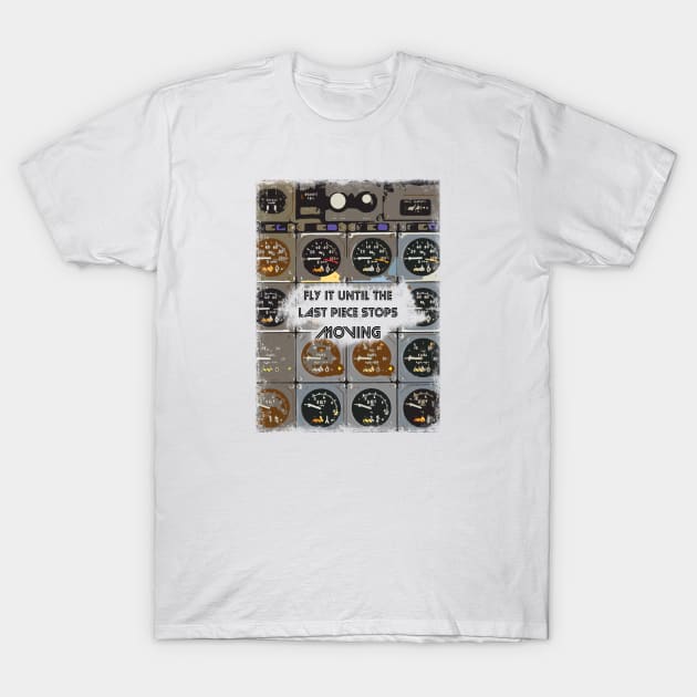 Aviation Airplane Cockpit Pilot Slogan T-Shirt by FasBytes